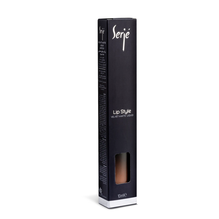 رژ لب مایع مخملی مات سرژه کد 104 (Brownish Nude)