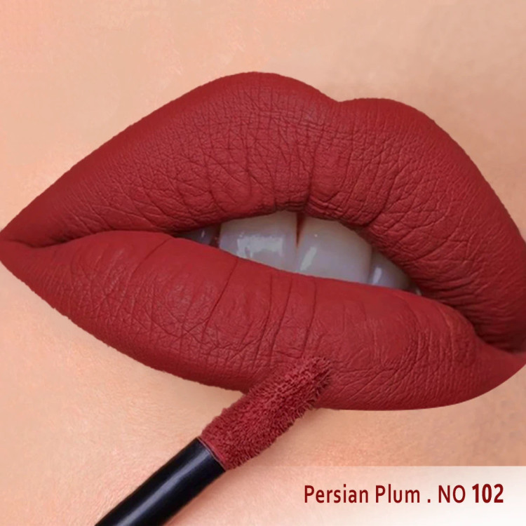 رژ لب مایع مخملی مات سرژه کد 102 (Persian Plum)